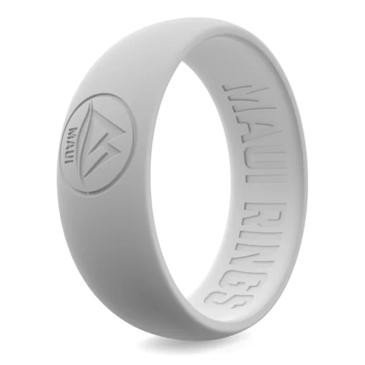 Functional white grey silicone wedding ring protect against Ring Avulsion, making it a practical piece of jewelry.