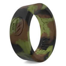 Solid hunting camo silicone ring men durable and comfortable to wear functional wedding ring