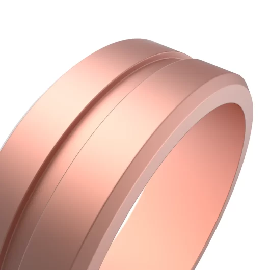 Details metal rose gold sport silicone ring men alternative ring daily-wear engagement rings for men.