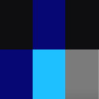 Black, dark blue, blue and grey colors